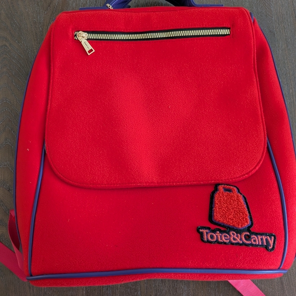 Tote&Carry Red Backpack - Picture 1 of 10